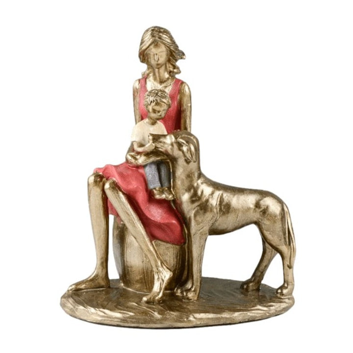 Mujer Hijo y Perro