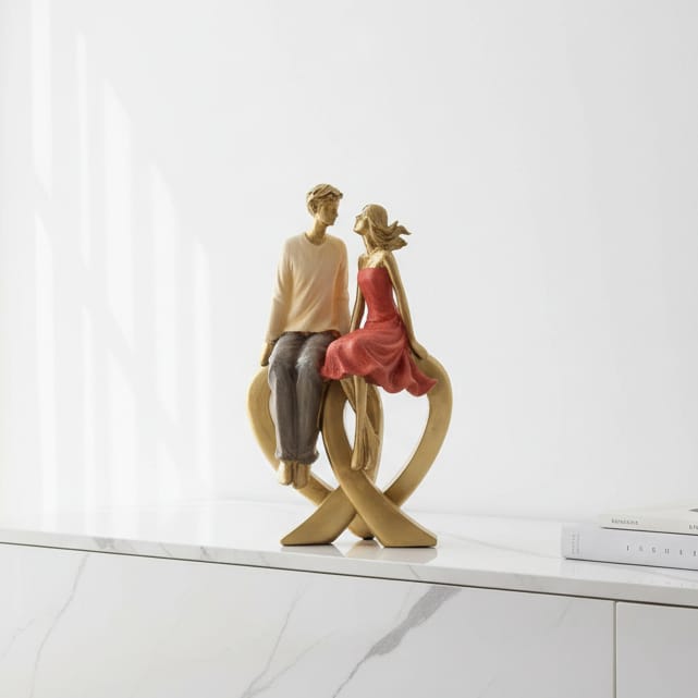 Pareja sobre Corazon CASONA DECO