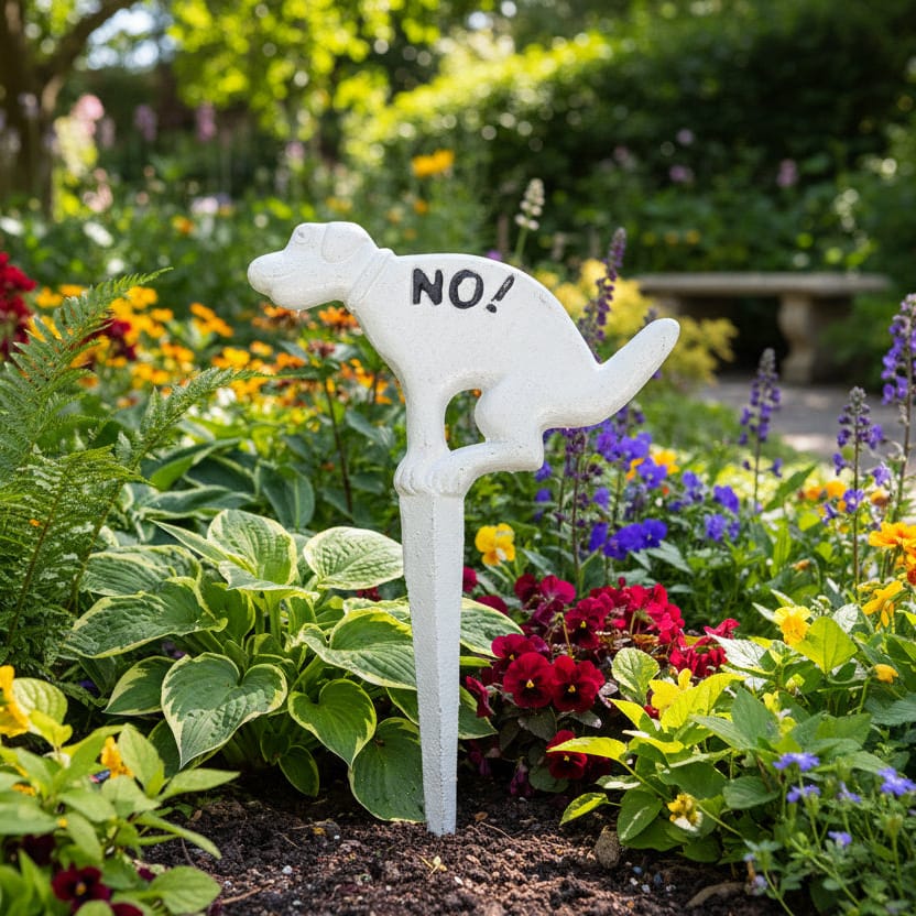 Señalética de hierro Perro color Blanco CASONA DECO decoracion