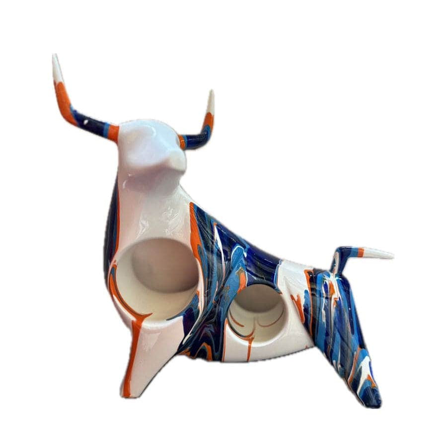 Toro Blanco Multicolor CASONA DECO animales